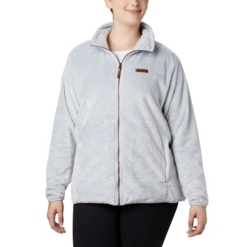 Columbia Ženske Jakne - Fire Side II Plush Full Zip Fleece Plus Size Sive | UHBN-35407